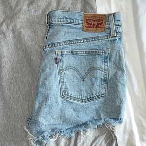 Levi’s distressed shorts